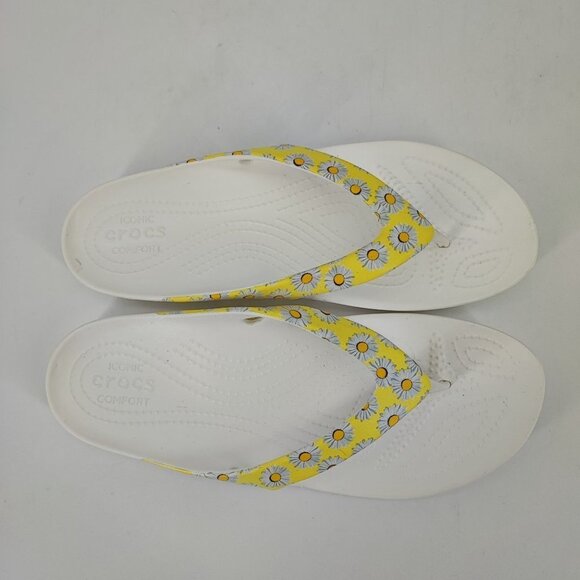Crocs Women's Kadee White Synthetic Sandals Size 10 - Picture 4 of 8
